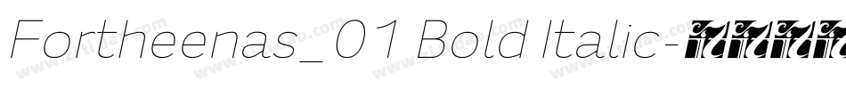 Fortheenas_01 Bold Italic字体转换